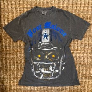 Post Malone x Dallas Cowboys faded black t-shirt